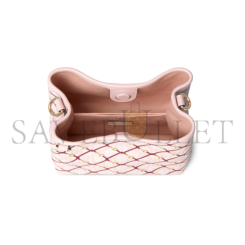 GUCCI GG EMBLEM SMALL BUCKET BAG 815118 (25*25*15cm)